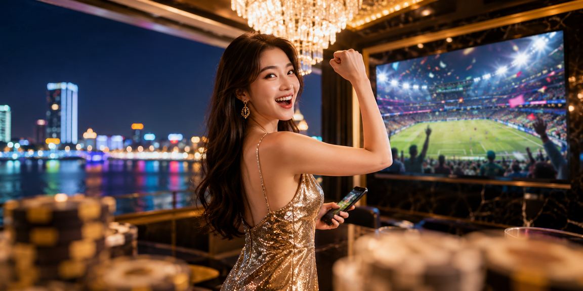 Người chơi esports betting trên bãi biển Đà Nẵng sử dụng điện thoại
