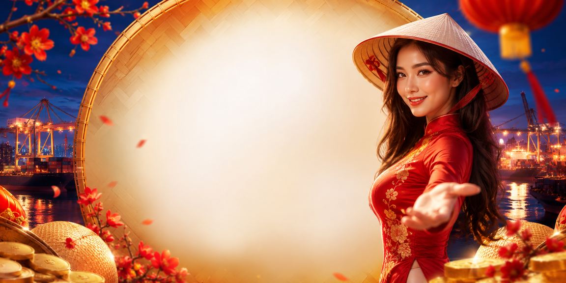 Người phụ nữ đội nón lá tại Hải Phòng thư giãn với game slot trực tuyến